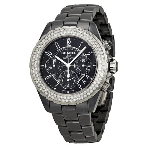 chanel j12 black womens watch|chanel j12 watch price list.